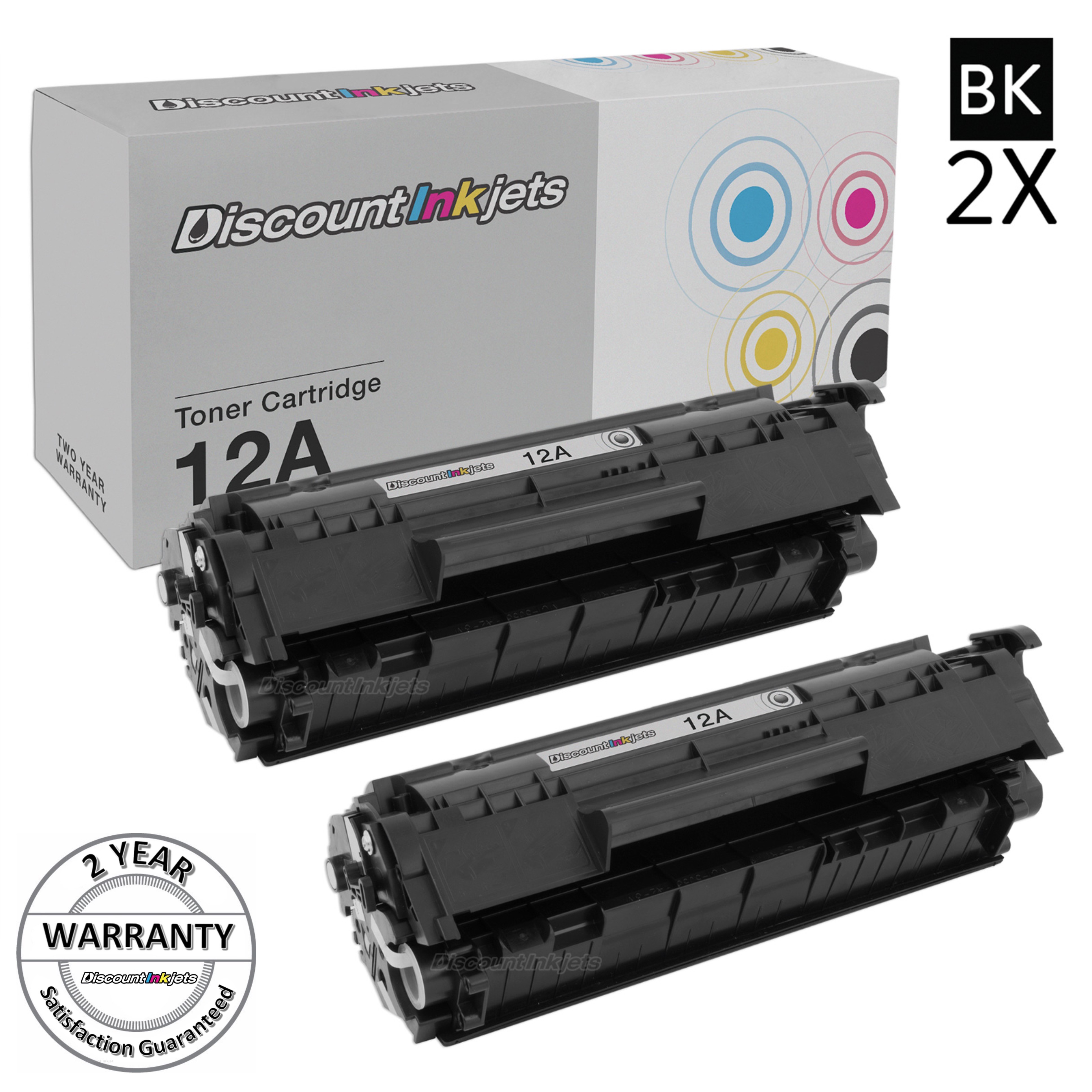 2 Pack Q2612A 12A Black Printer Laser Toner Cartridge for HP LaserJet 1022 NEW 14181003071 | eBay